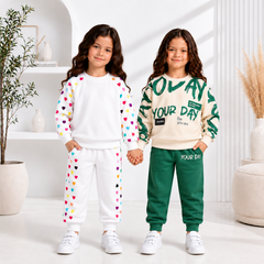 Green &White Your Day +WEITH HEART (PACK OFF TWO)