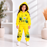 Yellow Hoodie Style Girl Set