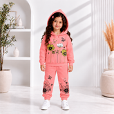 Pink Hoodie Style Girl Set