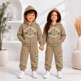 C2 Skin Hoodie Frount printed style kids suit for winter