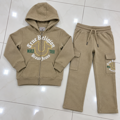 C2 Skin Hoodie Frount printed style kids suit for winter