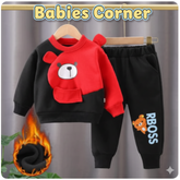 RED & BLACK POOH KIDS WINTER PANEL TRACKSUIT