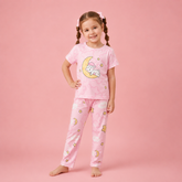 PINK MOON VILD PAJAMA PRINTED KIDS WEAR