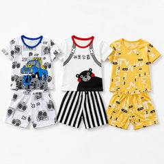 Blue Monster Truck , Panda Print , Yellow Graphic Print Shorts Set ( Pack of three )