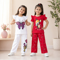 Butterfly & Baby Deer Kids Outfit (Pack of 2)