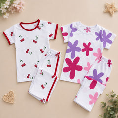 Cherry & Blossom Night Suit (Pack of 2)