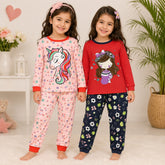 Unicorn & Sweet Girl Night Suit (Pack of 2)