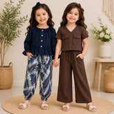 Palm Breeze & Mocha Style Co-Ord Set (Pack of 2)