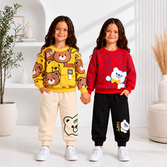 YELLOW BEAR POCKET STYLE +RED BEAR KIDS WINTER 2 PC (PACK OFF TWO)
