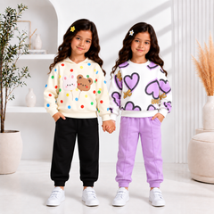 Multy Dots +UNIQUE PURPle LOVE HEART (PACK OFF TWO)