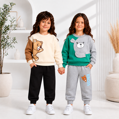 Green & Gray Phoo + Cute Taddy Bear (PACK OFF TWO)