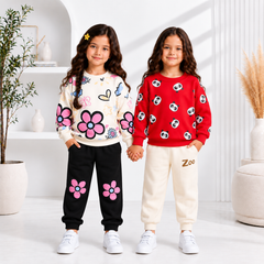 Red panda +Bloomy Flower Girls Set  (PACK OFF TWO)