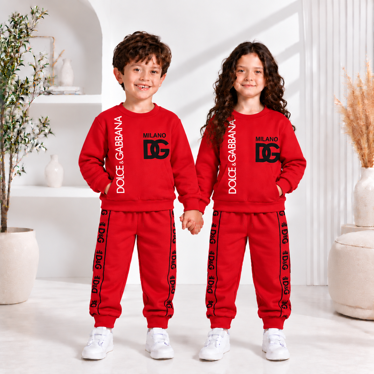 Red  Milano Co-Ord Set For Winter