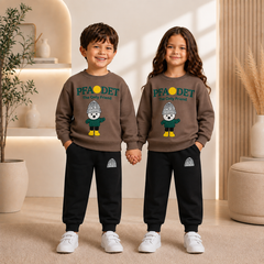 PFA DET printed kids suit for winter