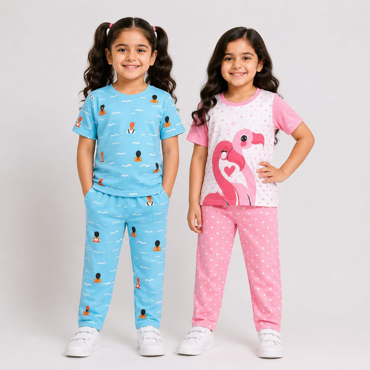 Sky Blue Sea  + Pink  Double  Style Duck (Pack of 2)